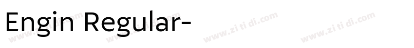 Engin Regular字体转换